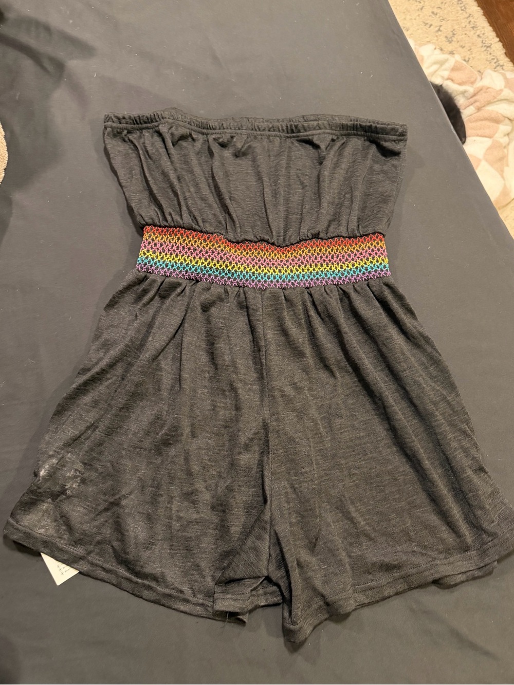 Cupshe Colorful Smocked Cover-Up Tube Romper NWT Size XL - Picture 2 of 10